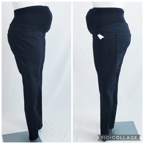 *Last Chance* NWOT Oh Baby by Motherhood Skinny Pull On Maternity Pants Jeans - Picture 2 of 9